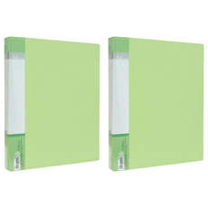 珠友文化 特 A4粉彩資料本 60頁 RB_60A, 2本, A綠色