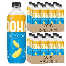 OOHA 氣泡飲 柚子海鹽, 500ml, 48瓶