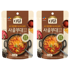 Dadam 牛骨部隊鍋調理包 使用牛骨湯及辣椒粉製成, 130g, 2包