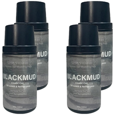 韓國 LINDSAY re:natural黑泥軟膜粉300g 深層清潔毛孔、調理肌膚 打造細緻柔嫩美肌 敏感肌適用, 1入, 4罐