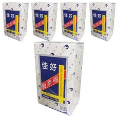 白兔脫脂棉(崙), 1入, 5盒