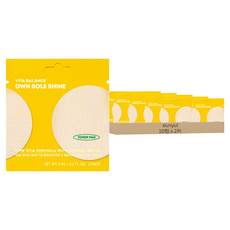 EUNYUL Own Sole Shine 平衡維他命爽膚棉片套裝 含有柑橘成分, 2片, 10包