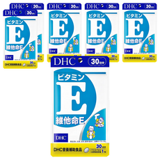DHC 維他命E 100%植物萃取 增進肌膚與血球的健康, 30顆, 340mg, 6包