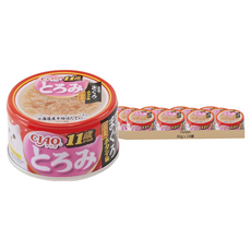 INABA CIAO 啾嚕 濃厚系列 貓罐頭 11歲 A-46, 雞肉+鮪魚+干貝, 80g, 24罐