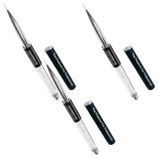 KENZICO 水晶筆刷, 3個, 302 中號拉線筆刷