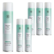 小麥購物 乾洗髮噴霧 藍風鈴 S005 綠瓶, 200ml, 6件