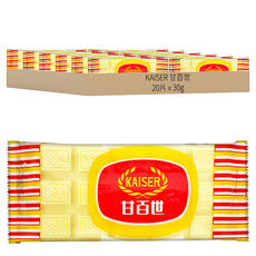 KAISER 甘百世 白巧克力糖, 小包裝好吃又方便, 30g, 20片