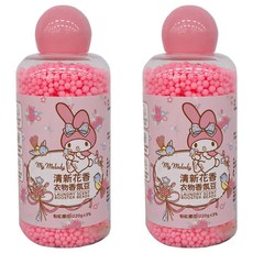 MY MELODY 美樂蒂 清新花香衣物香氛豆 美樂蒂 粉紅櫻花, 220g, 2瓶