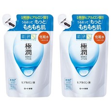 HADALABO 肌研 極潤保濕化妝水補充包, 適合任何膚質, 深入滋潤, 雙倍透明質酸, 無香料、油份及酒精, 170ml, 2包