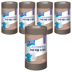 Scott 可麗舒 捲筒型拋棄式洗碗布, 棕色, 50張, 5捲