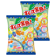 Kracie 葵緹亞 知育菓子 創意DIY 金魚造型小達人, 撈金魚食玩 (2包), 2包