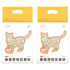 earth rated 莎賓 嚴選原味豆腐砂 6L 容量, 2包, 原味