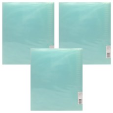 粉彩26孔夾 粉綠 B5 26孔活頁夾 文件收納, 3入