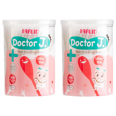 FARLIN 紙軸棉花棒 天然柔軟棉材 極細設計, 190支, 2盒