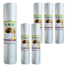巧用 捲筒加厚型巧鮮袋 5斤 58 x 40cm, 特大(XL)以上, 55張, 6捲