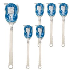 Our Obligation 去角質洗澡刷 52cm長柄 ABS/PU海棉, 白色 + 藍色, 6支, 1入