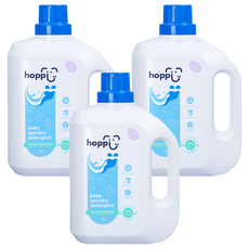 hoppi 嬰兒洗衣精, 1.8L, 薰衣草香, 深層清潔, 抗菌, 有機成分, 3瓶