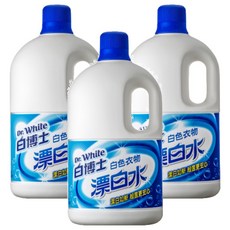 Dr.White 白博士 漂白水 白色衣物專用, 2kg, 3桶
