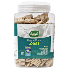 happi SKIPPI 纖嚼 犬用無榖健齒棒 60支, 牛奶, 1.5kg, 1桶