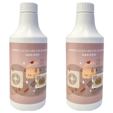 怕怕髒 油垢乾淨清潔劑，SUPER CLEAN GREASE REMOVER, 500ml, 2瓶