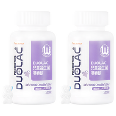 Duolac 兒童益生菌咀嚼錠, 100顆, 2罐