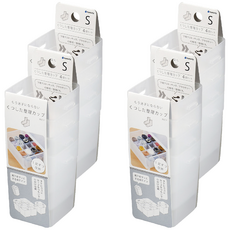 inomata 小物收納盒 4入, 日本原裝進口, 優良樹脂無毒無味安全耐用, 多種用途輕鬆方便, 2960, 4組