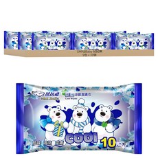 OMA&Baby 拭拭樂 酷爽涼感潔膚巾 50gsm 15 x 20cm, 1入, 9包