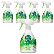 Kao 花王 Resesh 布製品消臭抑菌芳香噴霧 (香草香), 有效對抗臭味根源及細菌, 空間衣物布類消臭, 370ml, 5瓶