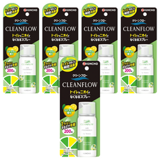 KINCHO 金鳥 台灣公司貨 噴一下廁所芳香消臭噴霧 柑橘果香, 5瓶, 200次