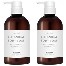 Purefeel 純感植物性沐浴乳 滋潤型 花香, 450ml, 2瓶