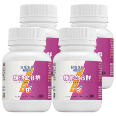 TAIYEN 台塩生技 維他命B群膜衣錠, 30錠, 4罐