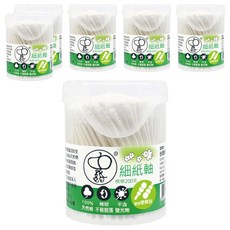 史奴比 細紙軸棉棒 雙旋易開 200支 100%天然棉, 6盒