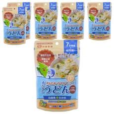 田靡製麵 寶寶烏龍麵 白身魚海帶芽 120g*6包, 7個月以上寶寶適用，日本國產小麥，無添加食鹽