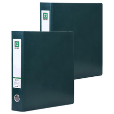 Lan CHYn 連勤牌文具 D型夾 3孔 LC-718D 1.5吋, 綠色, 2個