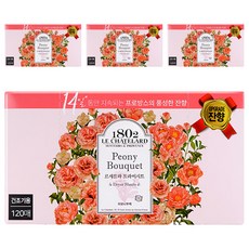 1802 LE CHATELARD 烘衣柔軟香氛去靜電紙 牡丹花束 含法國草本精油 持續濃郁豐富花香, 120張, 4盒