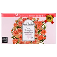 1802 LE CHATELARD 烘衣柔軟香氛去靜電紙 牡丹花束 含法國草本精油 持續濃郁豐富花香, 120張, 1盒