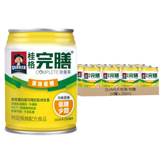 QUAKER 桂格 完膳 營養素 原味低糖, 250ml, 24罐