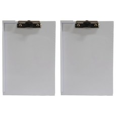 A4附筆夾板夾, 白色的, 2個