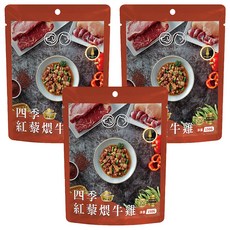 GOMO PET FOOD 鮮食餐包 貓犬專用-四季紅藜煨牛雞, 150g, 3包