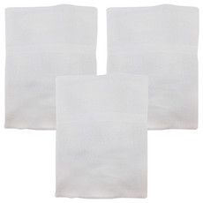 LIFE 來福牌 淡雅素色浴巾 BS0817 69*137CM 450G 100%棉 台灣製, 白色, 3條