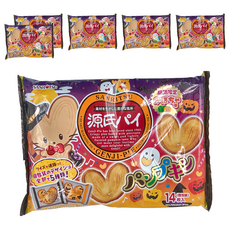 SANRITSU 三立製菓 南瓜風味源氏派 萬聖節版 14枚入, 126g, 6袋