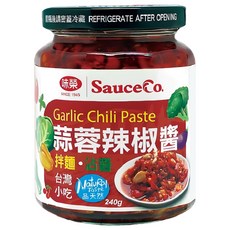 味榮 蒜蓉辣椒醬 五辛素, 240g, 1罐