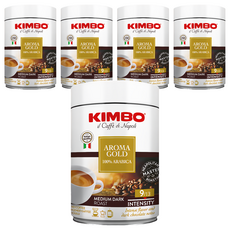 KIMBO 金牌100%阿拉比卡咖啡粉, 250g, 5罐
