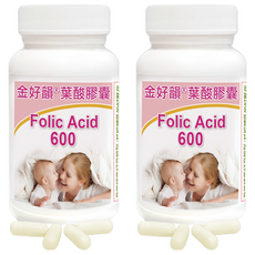 Healthwomen 赫而司 金好韻葉酸膠囊 鈣備孕/孕前補養配方, 2罐, 90顆