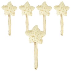 KEYTOSS 詰朵斯 STAR 可彎曲沐浴刷 海綿柔軟有彈性, 黃色, 1入, 5個