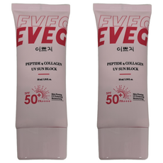 韓國製造 EVEG 肽白膠原抗UV防曬霜50ml, 2入