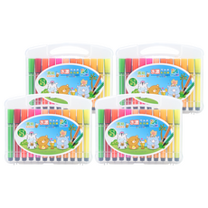 LIBERTY 利百代 水漾可水洗彩色筆 24色, 4盒