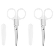 MUJI 無印良品 不鏽鋼剪刀 左手用, 透明色, 2支