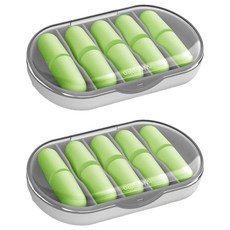 AHOYE 記憶綿超靜音舒適耳塞, 2盒, 5副