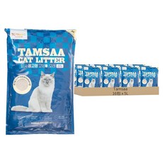 Tamsaa 凝結型貓砂, 爽身粉香, 5L, 16包